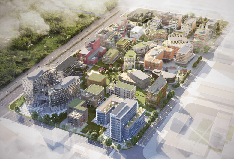 Översikt över Baoshan office park