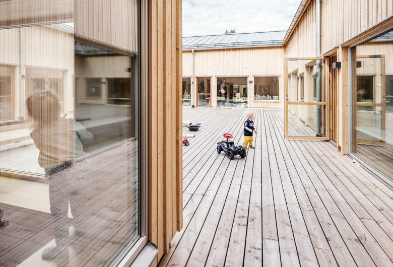 Innergård på Bärstad förskola
