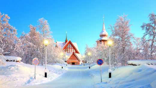 Kiruna i snöskrud