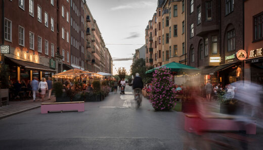 Sommargågata i Stockholm