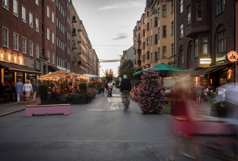 Sommargågata i Stockholm