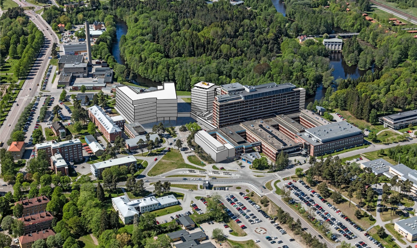 Konceptbild tillbyggnad sjukhus