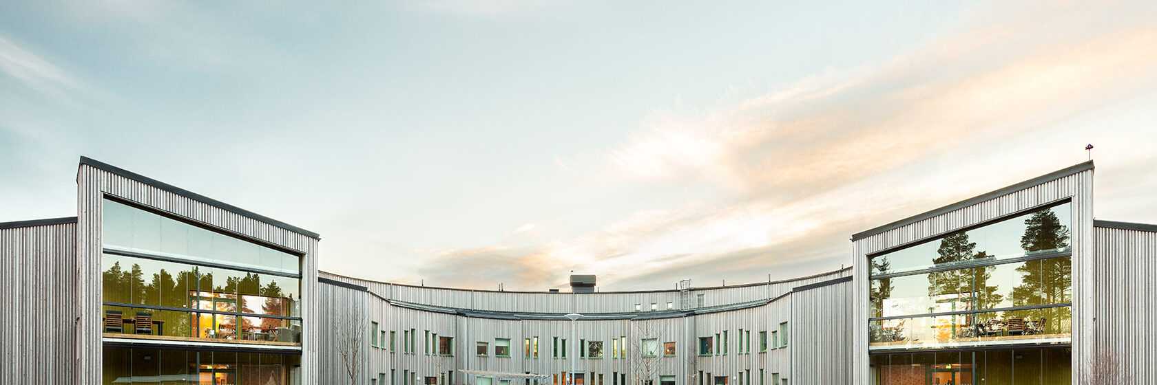 Tallmon vård- och omsorgsboende - byggnad utifrån