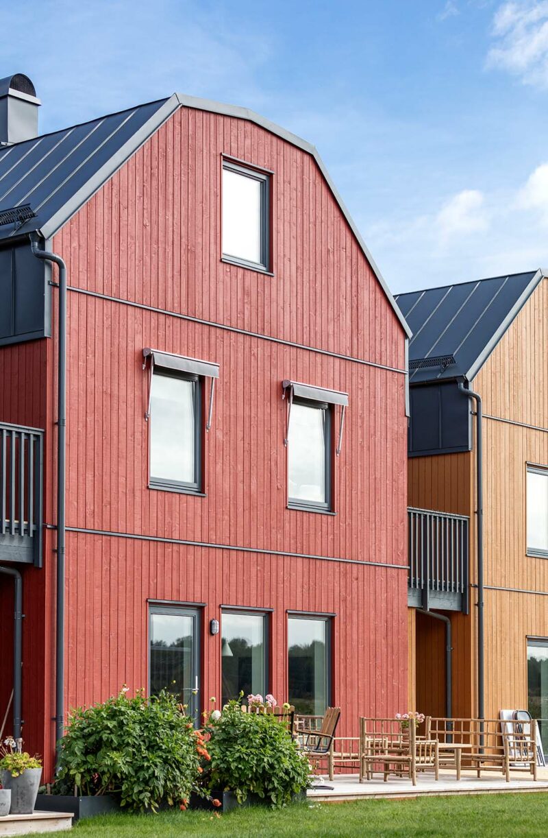 rött kedjehus