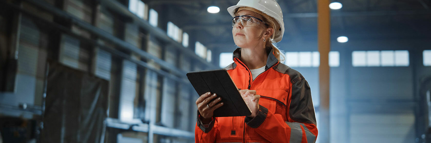 Byggnad med stålprofiler