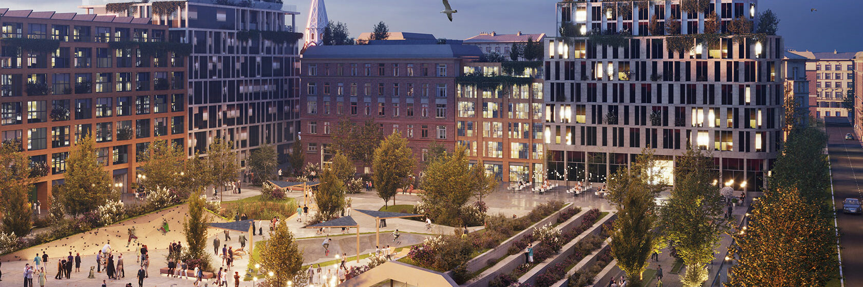 Visualisering av en stadsbild