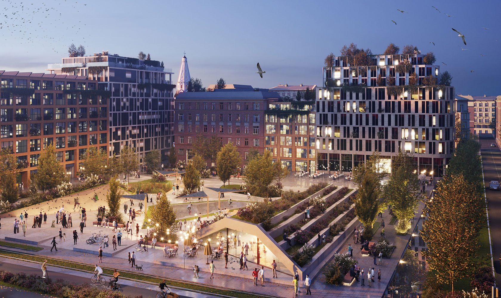 Visualisering av en stadsbild