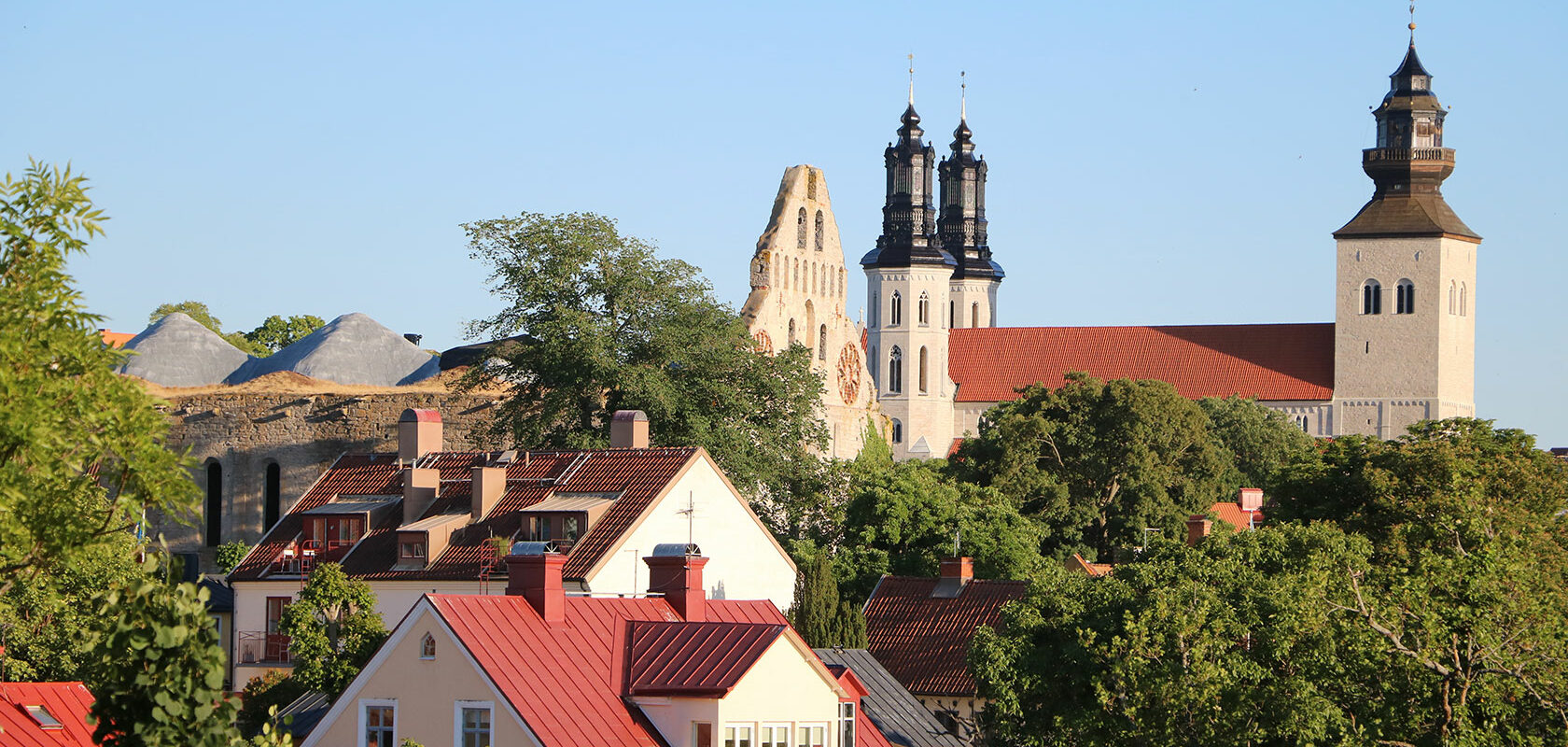 Siluett över Visby