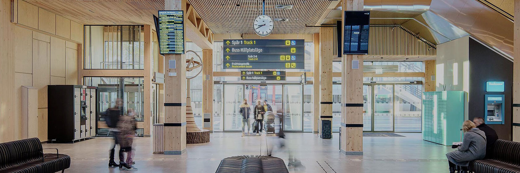 Interiör Växjö station