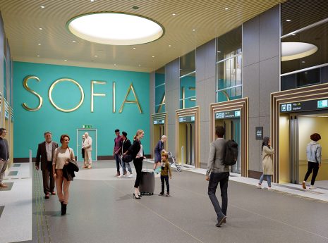 Station Sofia Mellanplan med hissar