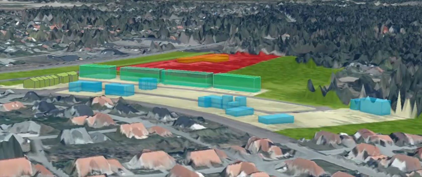 Visualisering av nya planer befintligt område
