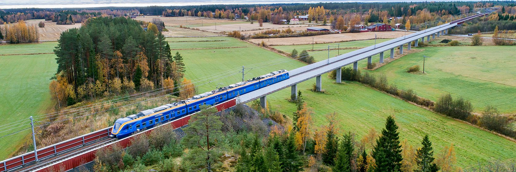 Bro på Norrbotniabanan