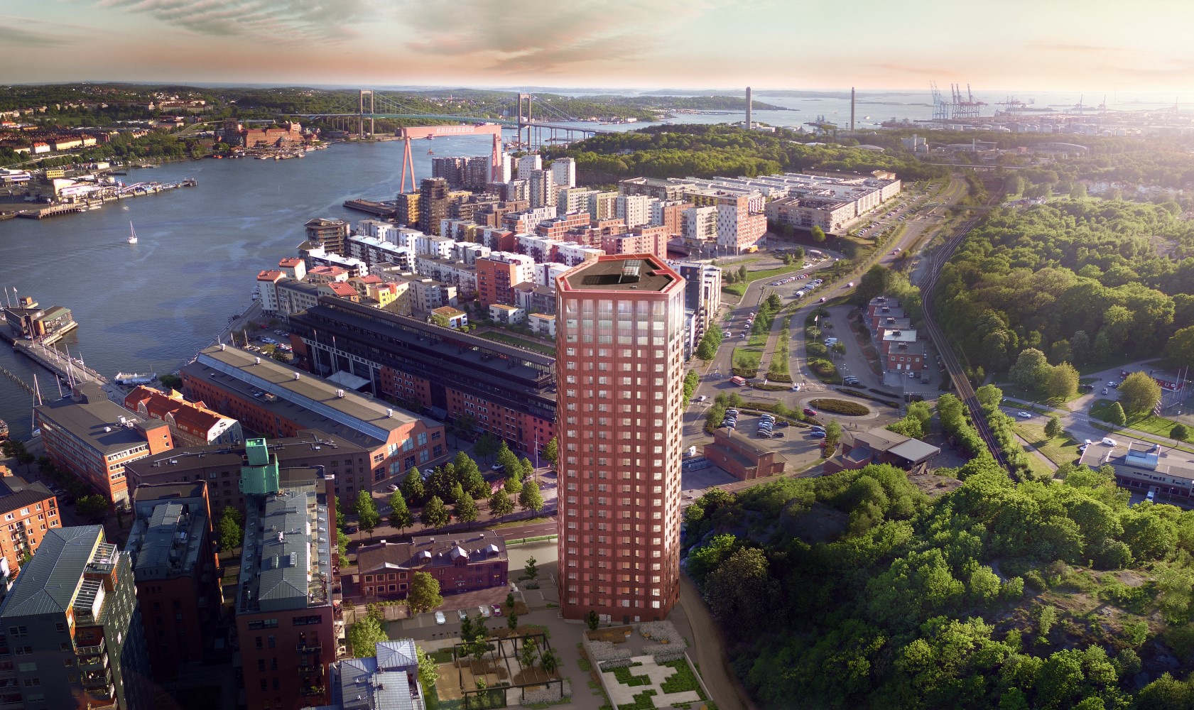 Visualisering av Brf Kronjuvelen Göteborg