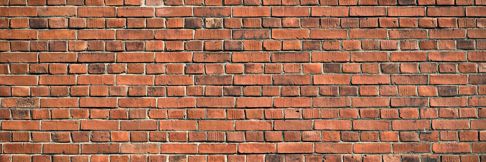 Närbild på tegelvägg