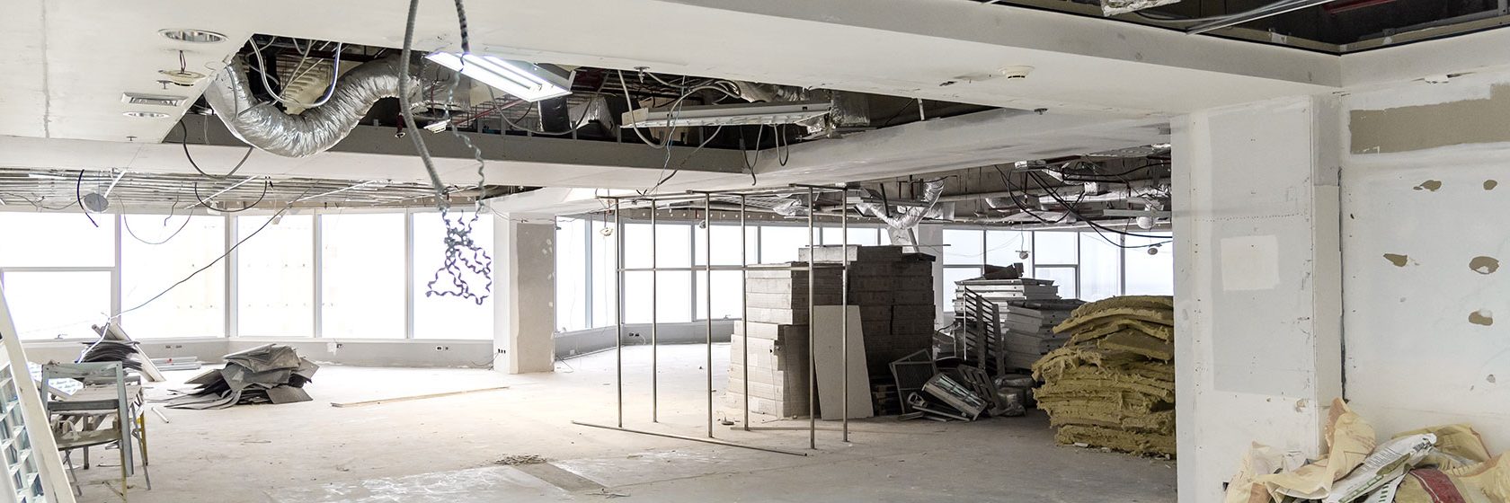 Ett våningsplan renoveras