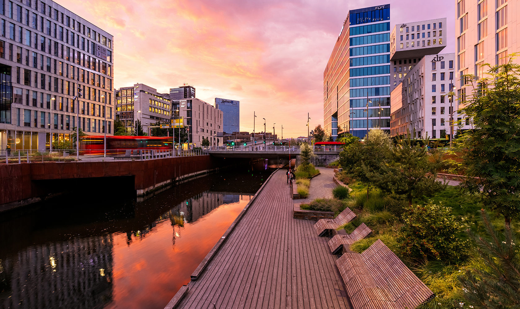 Vy över stadsmiljö