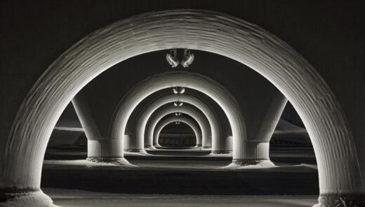 Ljussatta valv under Kalixbron