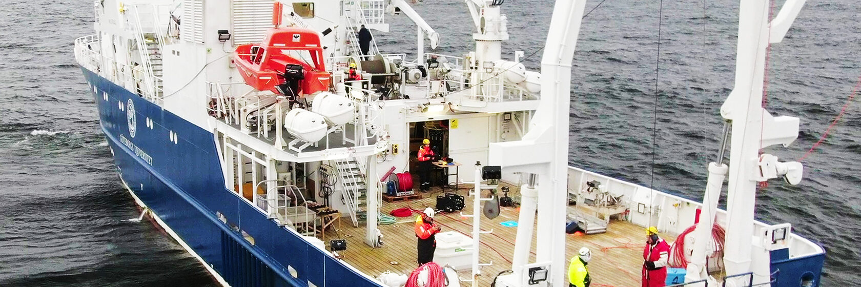 Undersökningsfartyget Skagerack till havs