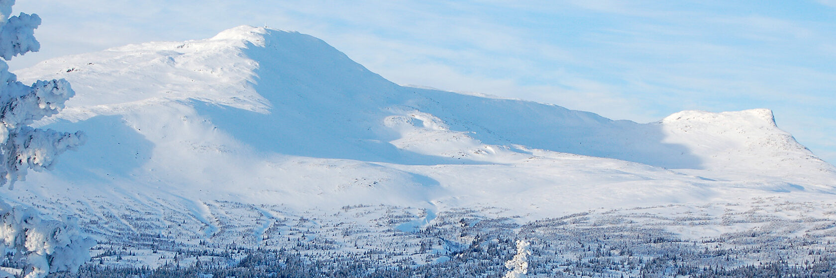 Föreställ dig en bild av Åre fjäll under vintermånaderna: majestätiska fjälltoppar täckta av ett tjockt lager gnistrande, vit snö som glittrar i solens strålar. Himlen är klarblå, och luften är kall och frisk, vilket skapar en perfekt vinteridyll. Det är en plats av ro, skönhet och äventyr.